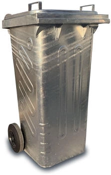 Hardwex Mülltonne 120 l aus verzinktem Stahlblech