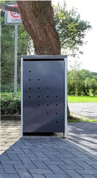 SRM Design SRM Design Mülltonnenbox 1 Mülltonnenbox Modell No.4 Anthrazitgrau für 120 Liter Mülltonnen
