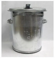 Hardwex Mülltonne 70 l aus verzinktem Stahlblech 0,8 mm