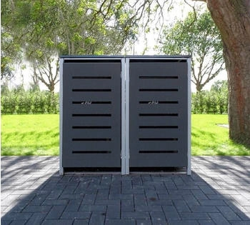 SRM Design SRM Design Mülltonnenbox 1 Mülltonnenbox Modell No.6 Anthrazitgrau für 240 Liter Mülltonnen
