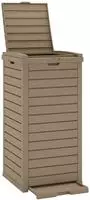 Outdoor-m&uuml;lltonne Hellbraun 41x41x86 Cm Polypropylen - Vidaxl