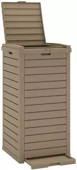 vidaXL Outdoor M&uuml;lltonne Hellbraun
