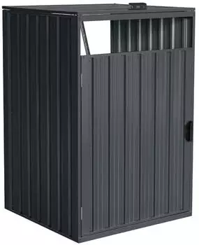 Home Deluxe CUBO M&uuml;lltonnenbox Erweiterung 1x240L, Metall, Anthrazit