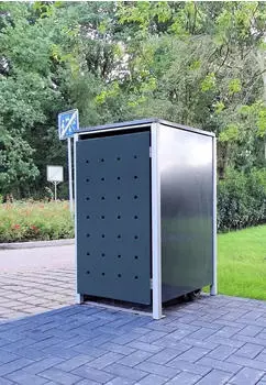 SRM Design 1 Mülltonnenbox Modell No.1 Anthrazitgrau 120L