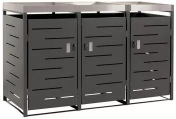 Proregal Anthrazit Metall 198x125x84 cm Aufbewahrung & Schutzh&uuml;llen (800001261153)