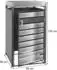 Mendler 1er mit Pflanzkasten HWC-J81 erweiterbar 125x68x80cm Metall 31kg anthrazit Buche-Holzoptik (101301)