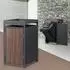 ML-Design Mülltonnenbox 1x240L mit Pflanzdach, Stahl, Anthrazit Holzoptik (490018415)