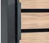 Westmann Lacina Mülltonnenbox Metall 10x240L Anthrazit/Holzoptik (JGBAC214A-10)