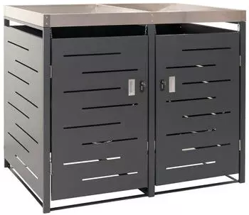 Proregal 2er- 125x134x84cm 80-240L Pflanzkasten Edelstahl (800001261140)