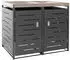 Proregal 2er- 125x134x84cm 80-240L Pflanzkasten Edelstahl (800001261140)
