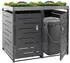 Proregal 2er- 125x134x84cm 80-240L Pflanzkasten Edelstahl (800001261140)