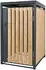 ML-Design Mülltonnenbox für 1 Tonne 240L, Stahl, Anthrazit-Lärchenoptik, 68x80x116,3cm