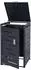 Proregal 1er- HxBxT 103x60x62cm erweiterbar Anthrazit Mülltonnenabdeckung schwarz Metall RMV141-02