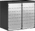 vidaXL Mülltonnenbox für 2 Behälter, Stahl, 136x77,5x121,5cm (3394783)