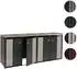MCW Mülltonnenbox O67 mit Pflanzkasten, Metall, Holzoptik hell, 4er 125x260x84cm (MCW-O67)