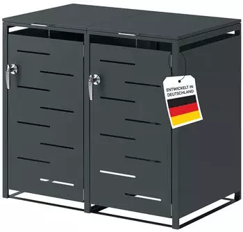 Steelsøn Diorus Mülltonnenbox 2er bis 240L Anthrazit