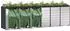 vidaXL Mülltonnenbox für 6 Behälter 408x77,5x121,5cm Stahl (3394787)