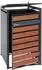 Proregal 1er 117x68x80cm Anthrazit Kirsche-Holzoptik Dunkelbraun Schlitzoptik (RMV144-05)