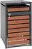 Proregal 1er 117x68x80cm Anthrazit Kirsche-Holzoptik Dunkelbraun Schlitzoptik (RMV144-05)