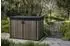 Keter Signature Horizontaler Gartenschuppen 2020l Kunststoff Walnuss-Optik (261095)