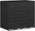 vidaXL Mülltonnenbox für 2 Behälter, Schwarz, 136x77,5x121,5cm (3394738)