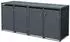 ML-Design Mülltonnenbox für 4x240L, Stahl, anthrazit (490014090)