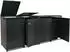 MCW MCW-O67 4er-Mülltonnenbox mit Deckel, Metall, 264x122x84cm, anthrazit (MCW-O67)