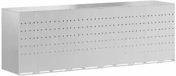 vidaXL M&uuml;lltonnenbox f&uuml;r 5 Beh&auml;lter Silber 340x77,5x115,5cm (3394791)
