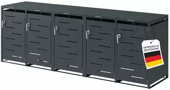 Steelsøn Diorus Mülltonnenbox 5er bis 240L Anthrazit