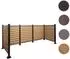 MCW Mülltonnen-Zaun K57 Holzoptik erweiterbar 130x300x110cm hellbraun (800001510728)