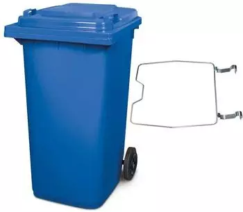 BRB MGB Mülltonne 240L mit Klemmring, blau (35253)