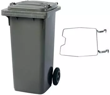 BRB MGB Mülltonne 120L mit Klemmring für Müllsäcke