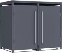 WESTMANN M&uuml;lltonnenbox "Pedura 2" BxTxH: 132x80x116 cm, f&uuml;r 2x240 L M&uuml;lltonnen