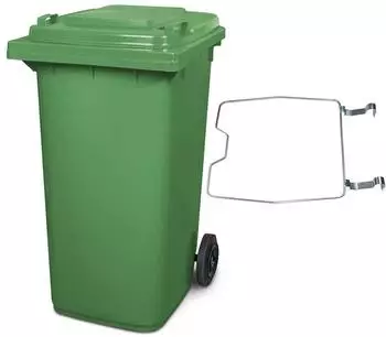BRB MGB Mülltonne 240L mit Klemmring, grün (35252)