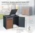 ML-Design Mülltonnenbox für 2 Tonnen 240L, Stahl/Cortenstahl, anthrazit-Rostoptik (490013516)
