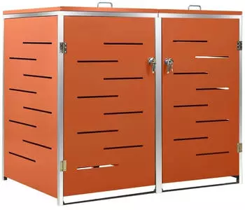 Deluke JAGU Edelstahl 2 x 240L 115,5x138x77,5cm Orange