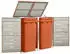 Deluke JAGU Edelstahl 2 x 240L 115,5x138x77,5cm Orange