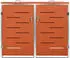 Deluke JAGU Edelstahl 2 x 240L 115,5x138x77,5cm Orange