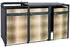Proregal Mülltonnenbox 3er 117x200x80cm Anthrazit Gold