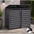 MCW 2er-Mülltonnenverkleidung Q75 Metall 116x132x89cm 53kg Anthrazit