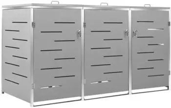 Deluke JAGU Edelstahl 3 x 240L 115x207x77,5cm Grau