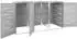 Deluke JAGU Edelstahl 3 x 240L 115x207x77,5cm Grau