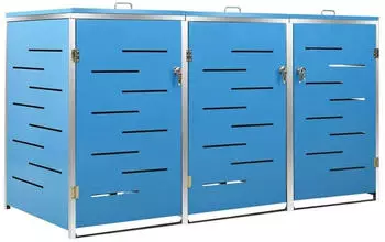 Deluke JAGU Edelstahl 3 x 240L 115x207x77,5cm Blau