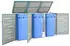 Deluke JAGU Edelstahl 3 x 240L 115x207x77,5cm Blau
