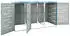 Deluke JAGU Edelstahl 3 x 240L 115x207x77,5cm Blau