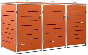 Deluke JAGU Edelstahl 3 x 240L 115x207x77,5cm Orange