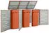 Deluke JAGU Edelstahl 3 x 240L 115x207x77,5cm Orange