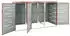 Deluke JAGU Edelstahl 3 x 240L 115x207x77,5cm Orange