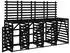 Deluke BOUMI Kiefernholz 4er 318x91,5x128,5cm Schwarz