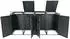 Proregal Mülltonnenbox 4er 117x264x80cm Anthrazit Marmor-Optik Dunkel